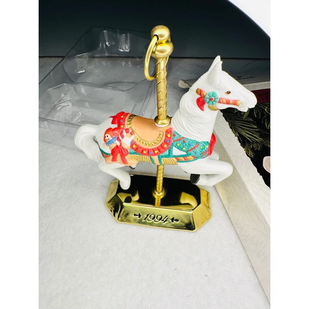 Hallmark Keepsake Ornament 1994 Tobin Fraley Carousel Collector Series Horse NIB